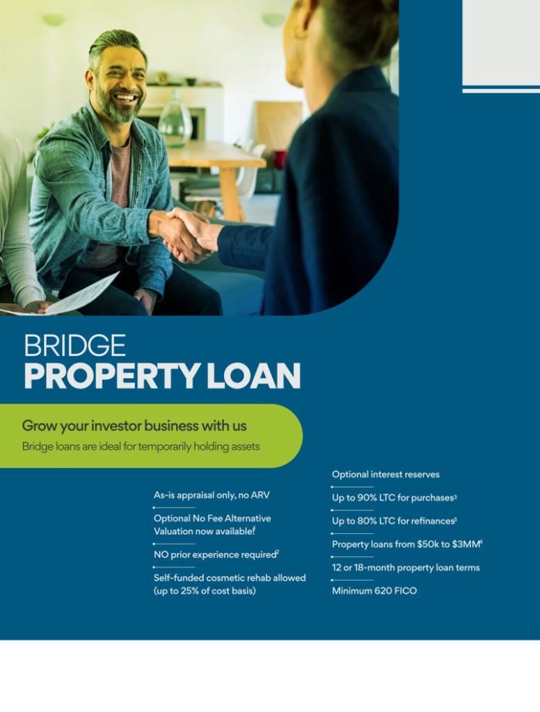 Bridge Loan Programs for business owners and real estate operators